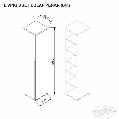 Duet Dulap penar 0.4m