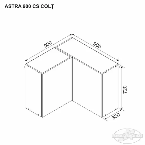 Верхний модуль ASTRA 900 CS УГОЛЬНЫЙ