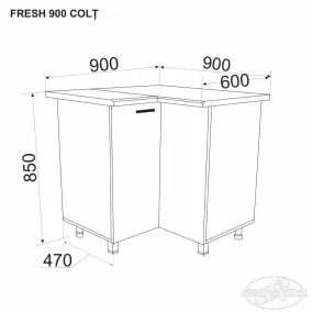 Нижний модуль FRESH 900 УГОЛЬНЫЙ