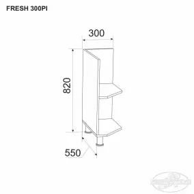 Нижний модуль FRESH 300 PI (пристройка)