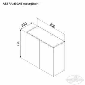 Верхний модуль ASTRA 800 AS (сушка посуды)
