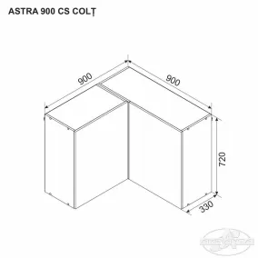 Верхний модуль ASTRA 900 CS УГОЛЬНЫЙ
