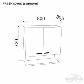 Верхний модуль FRESH 800 AS (сушка посуды)