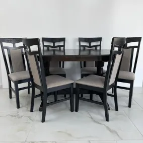 Набор: стол Europa маленький венге и 6 стульев Ag Deepa-FL венге