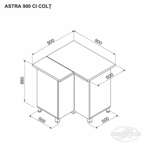 Нижний модуль ASTRA 900 CI УГОЛЬНЫЙ
