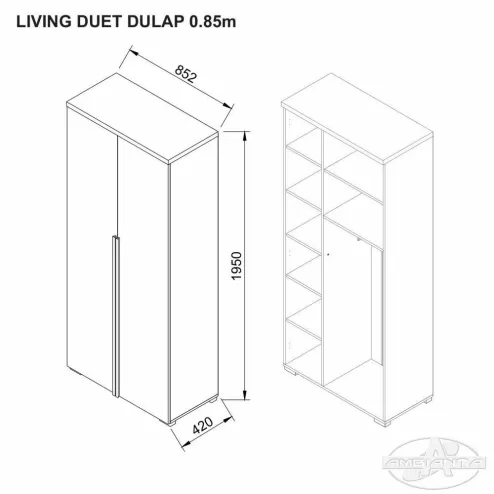 Duet Dulap 0.85m
