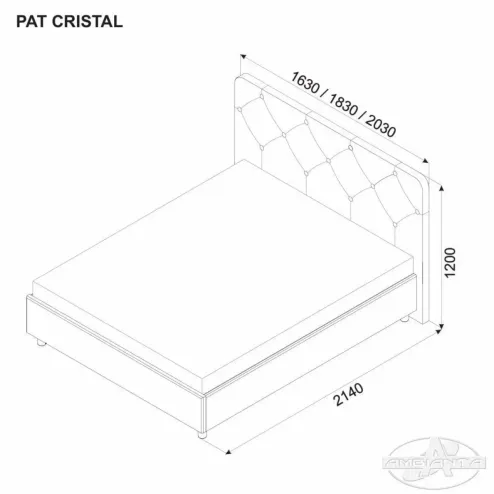 Dormitor CRISTAL 180 cm Cremona