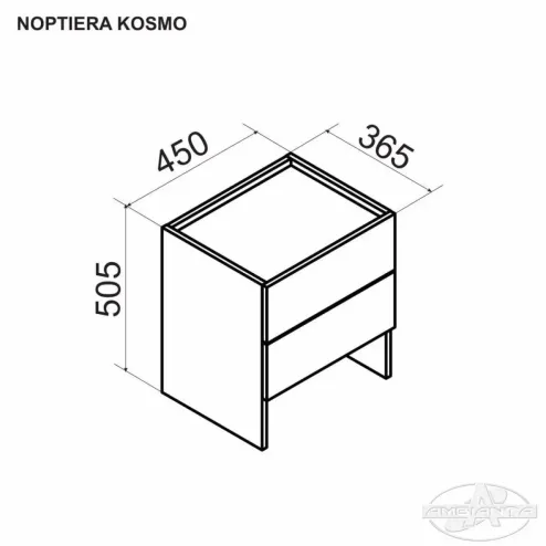 Тумбочка Rio Кремона Артизан - Кремовый