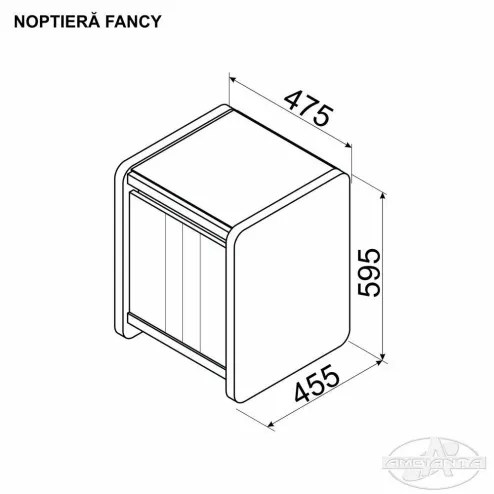 Noptiera FANCY Bej