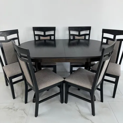 Набор: стол Europa маленький венге и 6 стульев Ag Deepa-FL венге