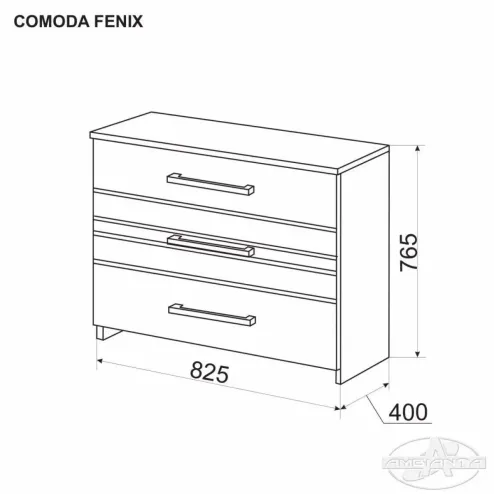 Comodă Fenix nuc
