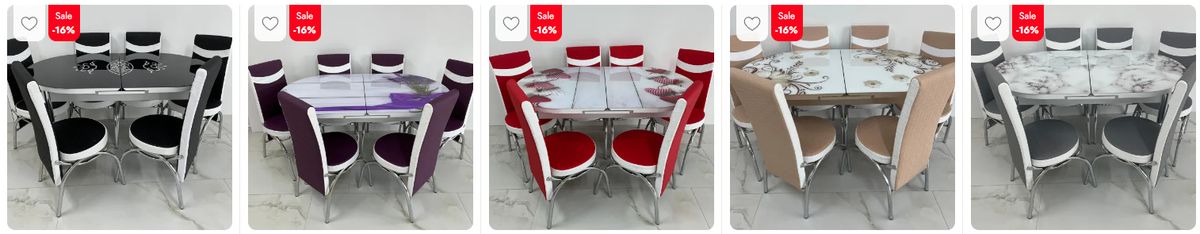 Cumpărați mobilier la promoție de la producător, seturi de mese și scaune în Moldova.