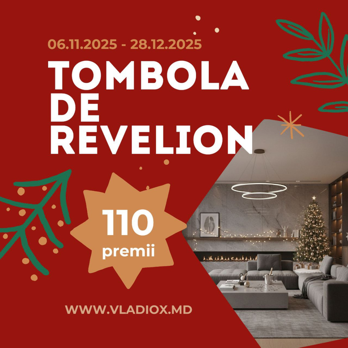 Loteria de Anul Nou Vladiox - 110 cadouri de lux 